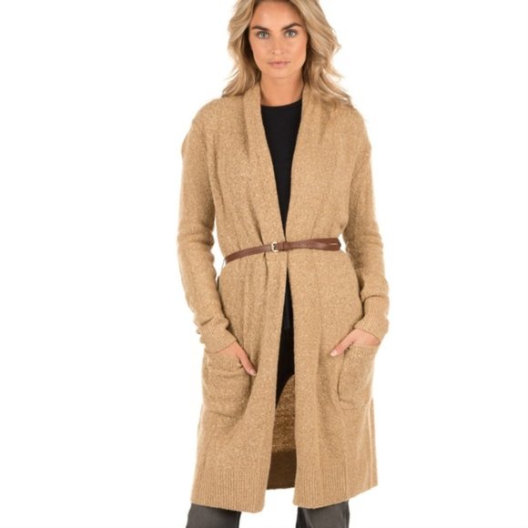 ❤Michael Kors❤ Easy Long Cardigan in Dark Camel - Picture 3 of 5